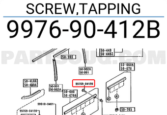 Mazda 997690412B SCREW,TAPPING