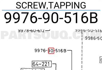 Mazda 997690516B SCREW,TAPPING