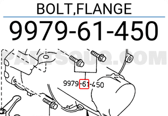 Mazda 997961450 BOLT,FLANGE