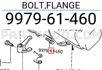 Mazda 997961460 BOLT,FLANGE