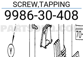 Mazda 998630408 SCREW,TAPPING