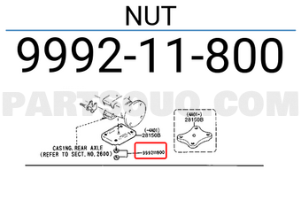 Mazda 999211800 NUT