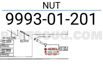 Mazda 999301201 NUT