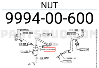 Mazda 999400600 NUT