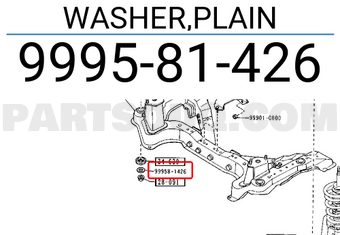 Mazda 999581426 WASHER,PLAIN