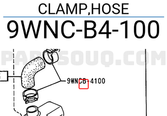 Mazda 9WNCB4100 CLAMP,HOSE