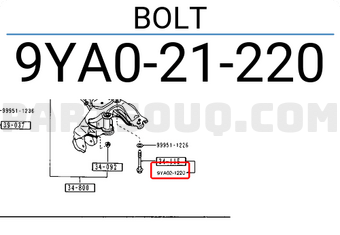 Mazda 9YA021220 BOLT