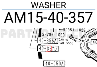 Mazda AM1540357 WASHER