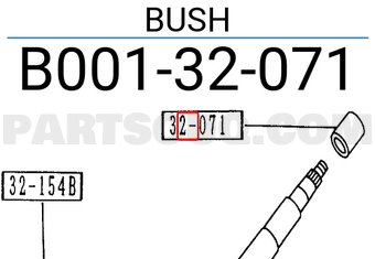 Mazda B00132071 BUSH