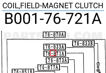 Mazda B00176721A COIL,FIELD-MAGNET CLUTCH
