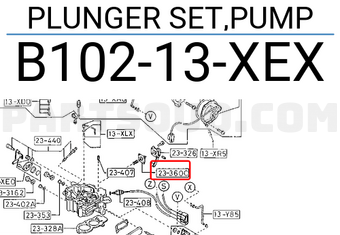 Mazda B10213XEX PLUNGER SET,PUMP