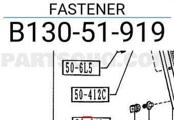 Mazda B13051919 FASTENER