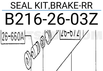 Mazda B2162603Z SEAL KIT,BRAKE-RR