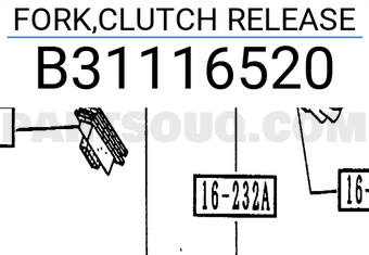 Mazda B31116520 FORK,CLUTCH RELEASE