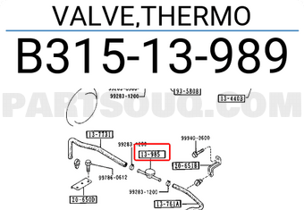 Mazda B31513989 VALVE,THERMO