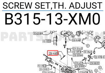 Mazda B31513XM0 SCREW SET,TH. ADJUST