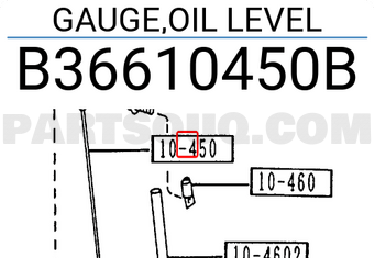 Mazda B36610450B GAUGE,OIL LEVEL