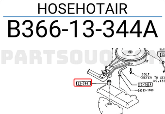 Mazda B36613344A HOSEHOTAIR