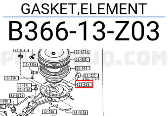 Mazda B36613Z03 GASKET,ELEMENT