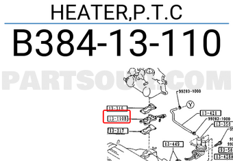 Mazda B38413110 HEATER,P.T.C