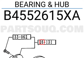 Mazda B4552615XA BEARING & HUB