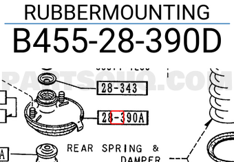 Mazda B45528390D RUBBERMOUNTING