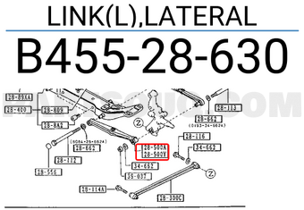 Mazda B45528630 LINK(L),LATERAL