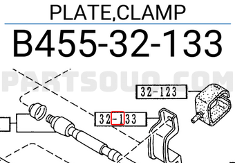 Mazda B45532133 PLATE,CLAMP