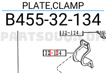 Mazda B45532134 PLATE,CLAMP