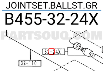 Mazda B4553224X JOINTSET,BALLST.GR