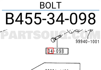 Mazda B45534098 BOLT