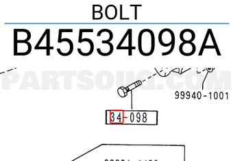 Mazda B45534098A BOLT