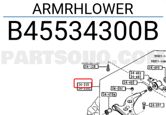 Mazda B45534300B ARMRHLOWER
