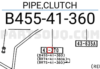Mazda B45541360 PIPE,CLUTCH