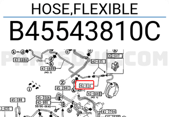 Mazda B45543810C HOSE,FLEXIBLE