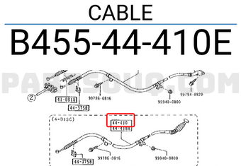 Mazda B45544410E CABLE