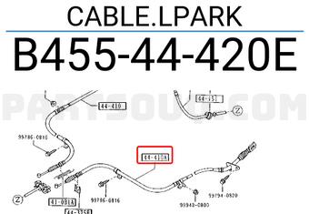 Mazda B45544420E CABLE.LPARK