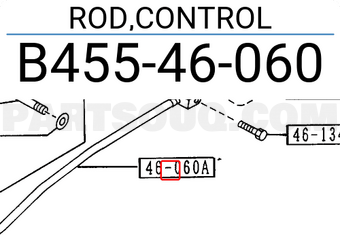 Mazda B45546060 ROD,CONTROL