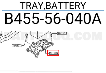 Mazda B45556040A TRAY,BATTERY