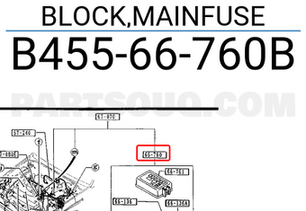Mazda B45566760B BLOCK,MAINFUSE