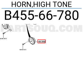 Mazda B45566780 HORN,HIGH TONE