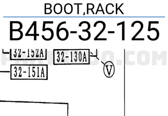 Mazda B45632125 BOOT,RACK