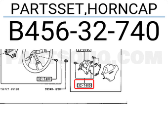 Mazda B45632740 PARTSSET,HORNCAP