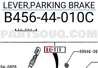 Mazda B45644010C LEVER,PARKING BRAKE