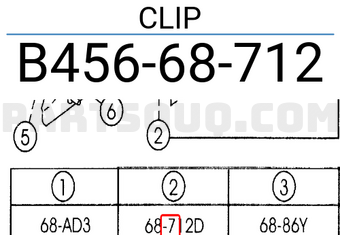Mazda B45668712 CLIP