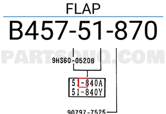 Mazda B45751870 FLAP