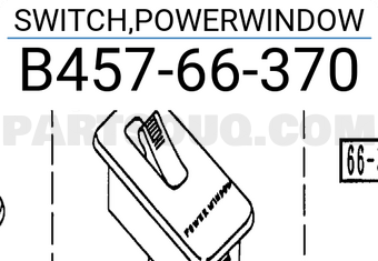 Mazda B45766370 SWITCH,POWERWINDOW
