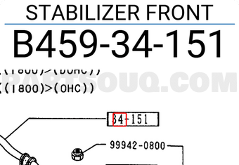 Mazda B45934151 STABILIZER FRONT