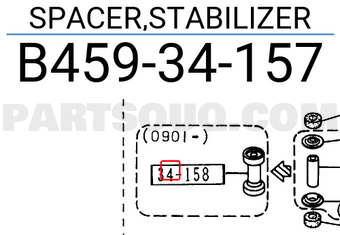 Mazda B45934157 SPACER,STABILIZER
