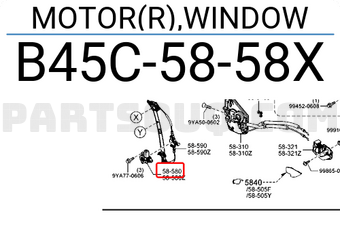 しーこページ MOTOR(R),WINDOW B45C5858X | Mazda Parts | PartSouq